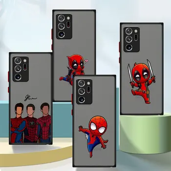 Marvel Deadpool puha telefontok Samsung Galaxy S22-hez S21 S23 Megjegyzés 20 Ultra 10 Plus 8 9 Megjegyzés 10 S20 szilikon lökhárító fedél